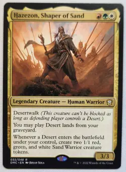MTG Magic [x1] Hazezon, Shaper of Sand [x1] Dominaria United Commander M/NM - Image 1