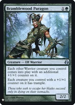 1x Bramblewood Paragon - Foil Heavy Play MTG Magic - Kid Icarus - - Image 1