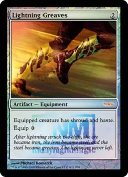 1x Lightning Greaves - Foil Heavy Play MTG Magic - Kid Icarus - - Image 1