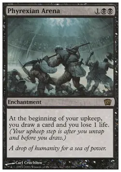 1x Phyrexian Arena Heavy Play MTG Magic - Kid Icarus - - Image 1