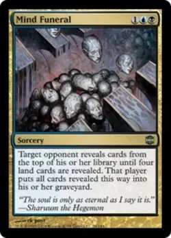1x Mind Funeral - Foil Heavy Play MTG Magic - Kid Icarus - - Image 1