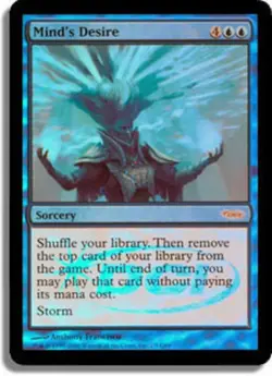 1x Mind's Desire - Foil Heavy Play MTG Magic - Kid Icarus - - Image 1