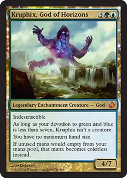 1x Kruphix, God of Horizons - Foil Heavy Play MTG Magic - Kid Icarus - - Image 1