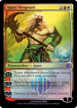 1x Ajani Vengeant - Foil Heavy Play MTG Magic - Kid Icarus - - Image 1