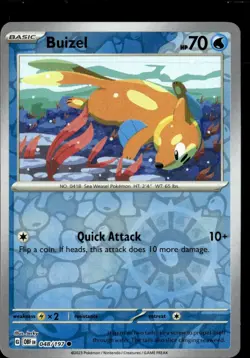 Pokemon Buizel 048/197 Obsidian Flames Reverse Holo Common 5 Card Lot - Image 1