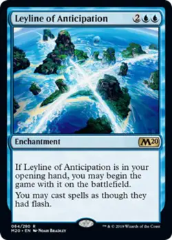 1x Leyline of Anticipation - Foil NM-Mint, English Core Set 2020 MTG Magic - Image 1