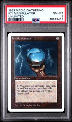 ICY MANIPULATOR Unlimited PSA 8 Vintage MTG [Nostalgium] - Image 1