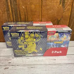 Pokemon Surging Sparks Elite Trainer Box + Booster Bundle IN HAND - Set of 2 - Image 1