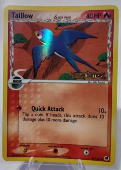 Pokemon Card - Taillow Dragon Frontiers 66/101 Reverse Holo Stamped LP/NM - Image 1