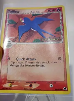 Pokemon Card - Taillow Dragon Frontiers 66/101 Reverse Holo Stamped LP/NM - Image 2