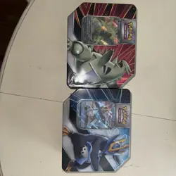Pokemon Tyranitar and Empoleon V Striker Tins Factory Sealed - Image 1