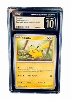 Pokemon Pikachu #25 CGC Pristine 10/Scarlet & Violet 151 (Read Description) 🔥🔥 - Image 1