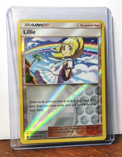 POKEMON LILLIE 125/156 REVERSE HOLO TRAINER ULTRA PRISM LP-NM - Image 3