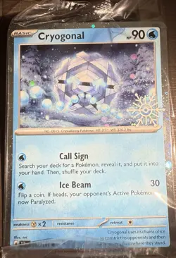 Cryogonal 047/191 Holiday Advent 2025 Calendar Promo Sealed Pokemon TCG - Image 1