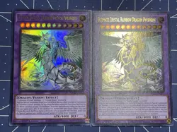 Yugioh 2x Ultimate Crystal Rainbow Dragon Overdrive SDCB-EN042 Ultra Rare 1st Ed - Image 2