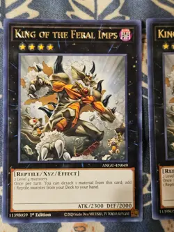 King of the Feral Imps x3 - ANGU-EN049 Rare 1st Edition Yugioh - Image 2