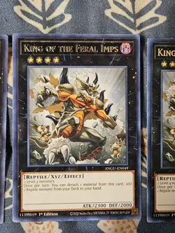 King of the Feral Imps x3 - ANGU-EN049 Rare 1st Edition Yugioh - Image 3