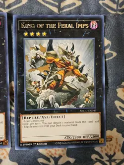 King of the Feral Imps x3 - ANGU-EN049 Rare 1st Edition Yugioh - Image 4