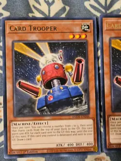 Card Trooper x3 - 1st Edition Rare AMDE-EN046 Yugioh - Image 2