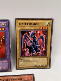 1996 Yugioh Dragon Card Lot - Kaiser Dragon, Thousand Dragon, Luster Dragon - Image 5