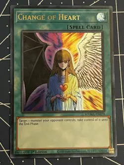 Yugioh Change of Heart MAMA-EN078 Magnificent Mavens Ultra Rare 1st Edition NM - Image 1