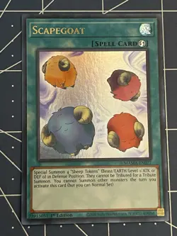 Yugioh Scapegoat MAMA-EN077 Magnificent Mavens 1st Edition Ultra Rare NM - Image 1