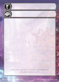 1x (2/9) Double-Faced Helper Card Token MTG Kamigawa: Neon Dynasty NM Magic Regu - Image 1