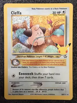Cleffa 20/111 Celebrations: Classic Collection Holo Pokemon Card NM - Image 1