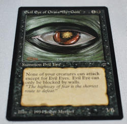 Magic card: Evil Eye of Orms-by-Gore Legends Black Creature 1994 Jesper Myrfors - Image 1