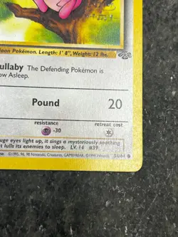 Jigglypuff 54/64 - Jungle First Edition Vintage Pokemon Card LP 1st Ed #2 - Image 3
