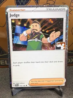 Judge 176/198 - Pokemon TCG Scarlet & Violet Prize Pack Card - NM - Cosmos Holo - Image 1