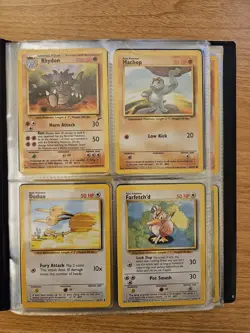 Pokemon VINTAGE CARD ASSORTMENT In Vintage WIZARD OF THE COAST Binder. - Image 5