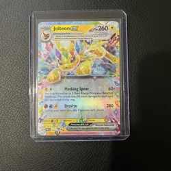 Jolteon EX Holo Pokemon Card Flashing Spear Dravite 260HP - Image 1
