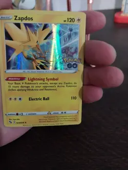 Pokemon TCG Zapdos Holo Rare Card 029/078 Pokemon Go 2022 - Image 1