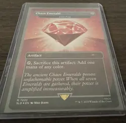 Chaos Emerald - Red (Lotus Petal) Magic The Gathering Card NM - Image 1