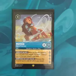 🦁 Mufasa - Ruler of Pride Rock ⛰🌞 150 NM Legendary Disney Lorcana TCG Card - Image 2