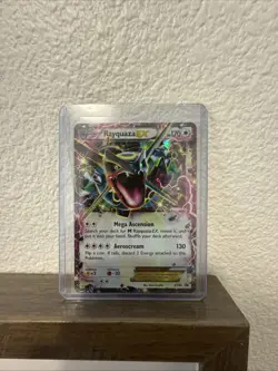 (SHINY) Pokemon TCG Rayquaza-EX XY XY69 Holo Promo Card LP - Image 1