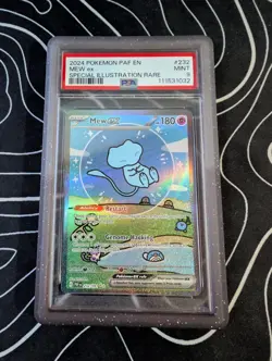 Bubble Mew EX TCG Paldean Fates Card 232/091 PSA 9 Special Illustration Rare - Image 1