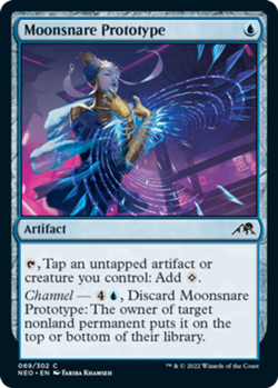 1x Moonsnare Prototype - Foil MTG Kamigawa: Neon Dynasty NM Magic Foil - Image 1