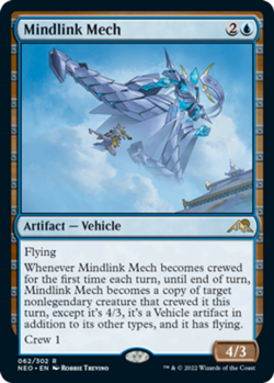 1x Mindlink Mech - Foil MTG Kamigawa: Neon Dynasty NM Magic Foil - Image 1