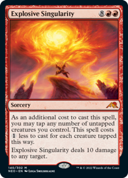 1x Explosive Singularity MTG Kamigawa: Neon Dynasty NM Magic Regular - Image 1
