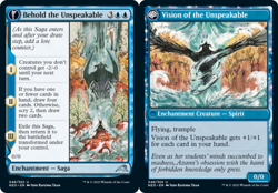 1x Behold the Unspeakable // Vision of the Unspeakable - Foil MTG Kamigawa: Neon - Image 1