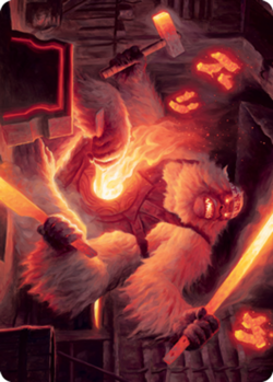1x Art Series (17/81) - Kami of Industry MTG Kamigawa: Neon Dynasty NM Magic Reg - Image 1