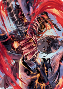 1x Art Series (72/81) - Risona, Asari Commander MTG Kamigawa: Neon Dynasty NM Ma - Image 1