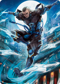 1x Art Series (70/81) - Kaito Shizuki MTG Kamigawa: Neon Dynasty NM Magic Regula - Image 1