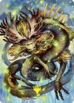 1x Art Series (66/81) PLANESWALKER STAMP - Kura, the Boundless Sky MTG Kamigawa: - Image 1