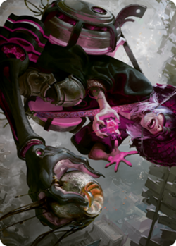 1x Art Series (42/81) - Undercity Scrounger MTG Kamigawa: Neon Dynasty NM Magic - Image 1