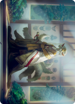1x Art Series (23/81) - Light-Paws, Emperor's Voice MTG Kamigawa: Neon Dynasty N - Image 1
