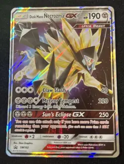 Dusk Mane Necrozma GX SM102 - Pokemon TCG Card Black Star Promo (2018) MP - Image 1