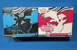Pokemon Black Bolt and White Flare Elite Trainer Box ETB Set of 2,SEALED in hand - Image 1